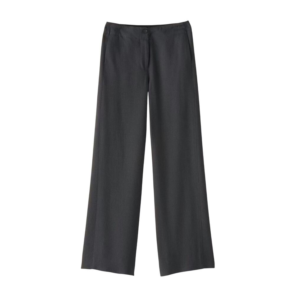 POETRY Tailored Trousers TENCEL Lyocell & Wool Straight Leg Ink Size US 10